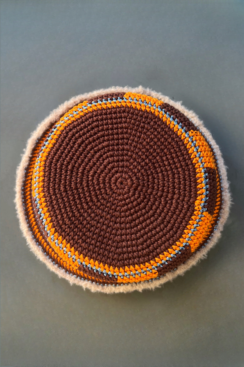Orange Choc Crochet Bucket Hat
